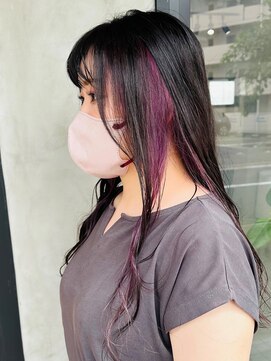 ラッキーヘア 加古川(Lucky Hair) ブルべさんに合うバイオレットイヤリングカラー【シン】