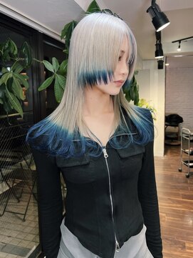 クペウ アエレ(cope'u aele) デザイン/ダブルカラー/ケアブリーチ/ブロンド/梅田/大阪