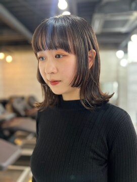 ソイクフ 四条大宮店(SOY-KUFU) 20代30代40代イメチェン似合わせカットフルバング姫カットミディ