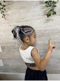 コーンロウ【ヘアセット/袴着付け/立川/国分寺/立川/袴】
