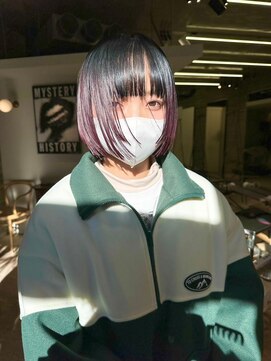 ヲタク(wotaku.) ルーツカラーデザインカラーインナーカラーアンブレラカラーボブ