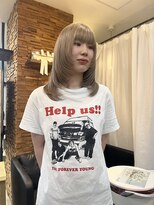 スイート ヘアデザイン(Suite HAIR DESIGN)&nbsp;ハイトーン ベージュ レイヤー