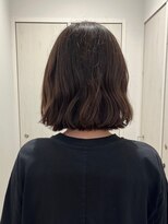 ガーデンヨコハマ(GARDEN YOKOHAMA) 切りっぱなしボブレイヤーカットウェットヘアオリーブベージュ