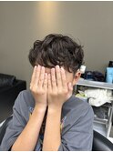男の子パーマ