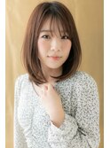 ショコラアッシュ前下がりワンカールミディアム310X越谷30代40代