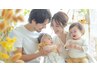 親子カット(小学生までのお子様1人とお母様orお父様お一人のご利用です)￥7150