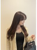 ストレートかけながら毛先パーマ!!