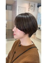 ショコララテ&nbsp;小顔ミニショート×オリーブグレージュ！