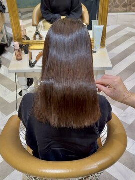 ロンドアベニール 北千住(Lond avenir) イメチェン外ハネボブ美髪ワイドバングレイヤー髪質改善縮毛矯正