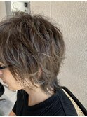 メンズ オリーブグレイメッシュ