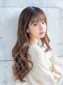 20代30代大人可愛いブラウンベージュ韓国風パーマ