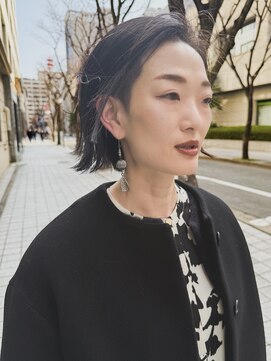 メリケンビューティーパーラー コウベ(MERICAN BEAUTY PARLOR KOBE) 【夏　くびれヘアー　イヤリングカラーもいいかもね】牧田じゅん