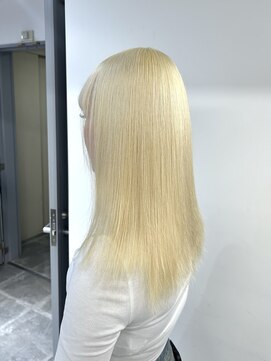 ペレ 栄店(PELE) イメチェン/ホワイトブロンド/外ハネボブ/美髪/栄