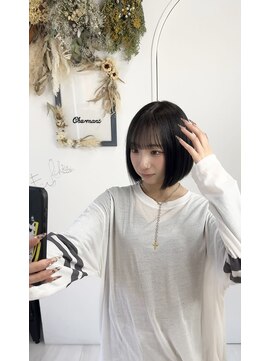 シェルマン(Charmant) 高槻　ボブカット　顔周りカット　カラー　学割U24