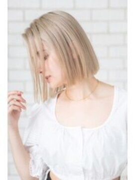 パノラ(PANOLA) 前下がりボブ/ラベンダーカラー/センターパート