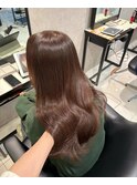 透明感たっぷり暖色ブラウン