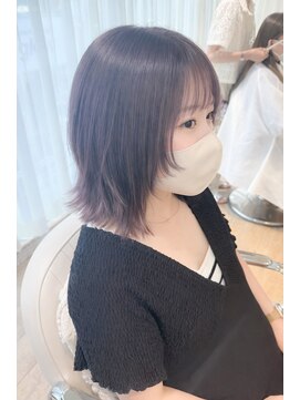 ネオリーブ チロル 横浜西口店(Neolive CiroL.) ボブレイヤー/似合わせカット/ラベンダー/大人ガーリー【横浜】k