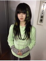 スリット(slit) イエロー×ブラック×ライム