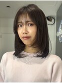 レイヤーカット　ミディアムレイヤー