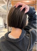 髪質改善ボブレイヤーショートカット切りっぱなしボブ縮毛矯正