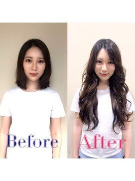 アフロート ギンザ(AFLOAT GINZA) AFLOAT明日香のエクステでイメチェン