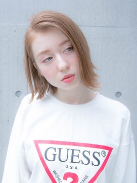 ルティア 池袋(Lutia) 外ハネボブ×ベージュカラー