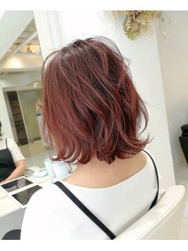 ファイブボックスヘアー 広島(five vox hair) 【fivevox川端】バイオレットピンク×ピンクベージュ