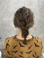 コーパル(copal)&nbsp;ねじり 編みおろし 結婚式 ブライダルヘア