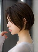 前髪長め大人ショートボブ20代30代40代【AIN.表参道】川原大地