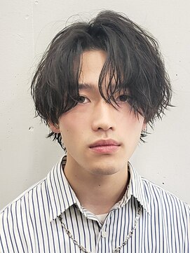 フィフス 原宿(fifth) ツイストスパイラルパーマツーブロックマッシュコンマヘア