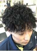 波折りパーマ