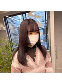 ステップカット × ボルドー