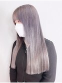 シルバーアッシュ_チェリーブラウンフェミニンロング_ba370653
