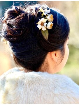 黄ぐまくん美容室 アップスタイル