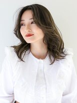 ヘアサロンガリカアオヤマ(hair salon Gallica aoyama)&nbsp;【Gallica】透明感オリーブベージュ/ふんわりミディ/くびれヘア