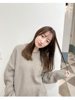 ローネス ギンザ(LONESS ginza)&nbsp;大人可愛い20代30代色っぽレイヤーミディアム☆オリーブカラー