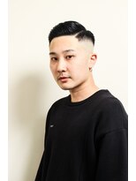 レンゲン(LENGEN) 束感刈り上げビジネス七三ツーブロックアップバング１０６０