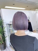 アフューズバイストゥー(Vfuse by StueW)&nbsp;ミニボブ×透明感ラベンダー[倉敷][岡山][バレイヤージュ]