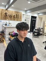 スウェル 船橋店(Swell) ハイライト/マッシュパーマ/束感/波巻き/メンズ1