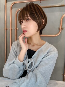 ロンド エスポワール 錦糸町(Lond espoir) 前髪ピンクベージュマチルダボブ【錦糸町/ショート】