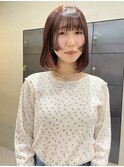 インナーカラー デザインカラー ピンクカラー 暖色カラー/林