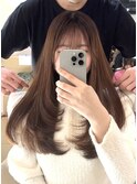 顔まわりのレイヤーカット
