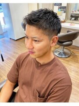 クレアメンズ 横浜能見台(CREA men's) 横浜メンズツーブロックショート刈り上げフェードアップバング