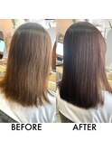 髪質改善【美髪矯正】ビフォー・アフター
