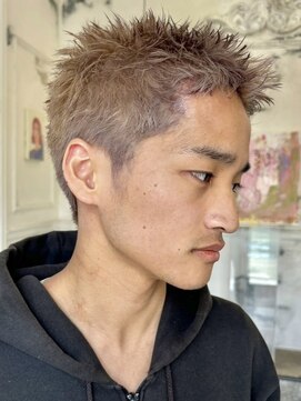 ニュイ(NUIT) ビジネスショートメンズマッシュツイストパーマツーブロック