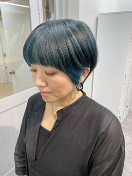 ヴェルダ 池袋店(verda) ショート×インナーグリーン◎Yamamoto