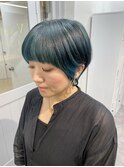 ショート×インナーグリーン◎Yamamoto