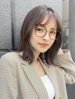 黒髪 ボブルフ ネビージュ 小顔 ワンレン