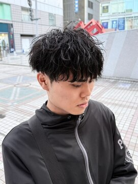 アレアル 広島並木通り店(ALEAR) メンズマッシュ/波巻きパーマ/ツーブロック