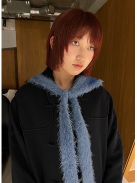 アン(Un) ボブ/レイヤー/ブリーチなしダブルカラー